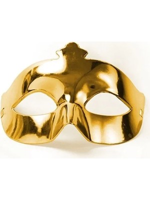 İlk El Grup Ieg™ Altın Renk Kostüm Partisi Ekstra Parlak Balo Maskesi