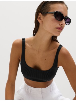 Marks & Spencer Dokulu Scoop Yaka Bikini Üstü