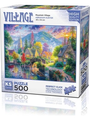 Senka Mey Ithalat® 20046 Mountain Village 500 Parça Puzzle -Ks