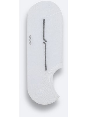 AVVA Erkek Beyaz Sneaker Çorap B008512