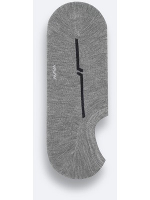 AVVA Erkek Gri Sneaker Çorap B008512