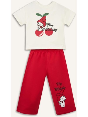 DeFacto Monchhichi Sweatshirt Kumaşı 2'li Takım Kız Bebek H2761A526SP