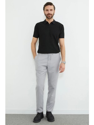 FullaModa Beli Lastikli Cepli Jogger Pantolon