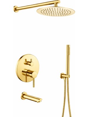 Fause Tam Ankastre Duş Seti Adonis Altın Gold FAU107-G