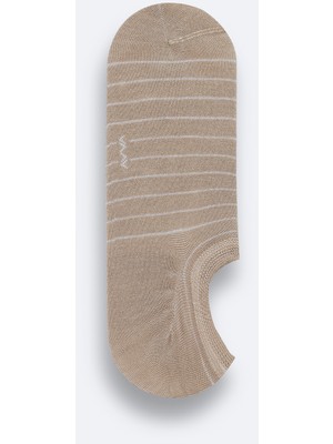 AVVA Erkek Bej Sneaker Çorap B008514
