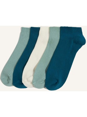 DeFacto 5li Pamuklu Patik ÇORAP H3023AXNS