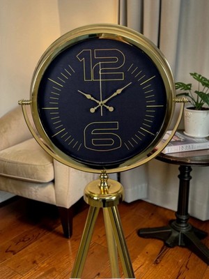 Senka Mey Ithalat® Majestic Gold Tripod Ayaklı Salon Saati