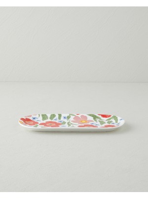 English Home Bright Bloom New Bone China Kayık Tabak 25x11 cm Renkli