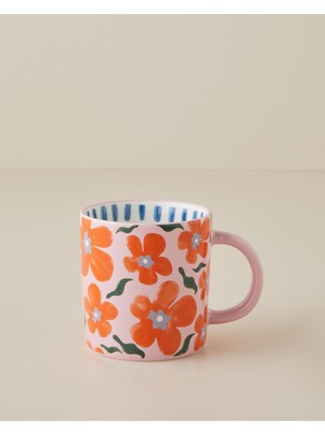 English Home Bright Bliss Renkli New Bone China Kupa 370 ml 1 Parça Şık Tasarım