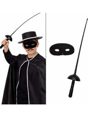 Senka Mey Ithalat® Kostüm Plastik Aksesuar Seti – Maske ve Kılıç (67 Cm)