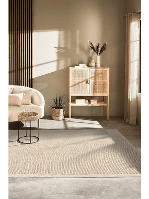 Koza Halı Koza Hayad Origine Krem Natural Halı  Salon Oturma Odası Yatak Odası Koridor Makine Halısı B3667B