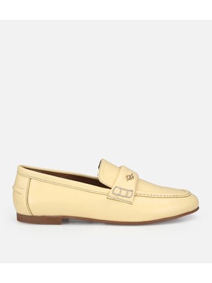 Hotiç Kadın Deri Sarı Yumuşak Dokulu Klasik Loafer