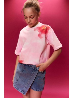 DeFacto Jean Şort Etek Kız ÇOCUK H0377A826SM