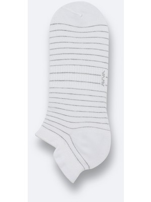 AVVA Erkek Beyaz Patik Çorap B008516