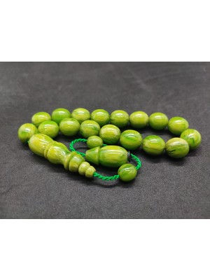 İskeçe Tesbih Enes Abdo Usta Eseri Renginin Zirvesi Bir Maskot Bakalit Sertifikalı 9558