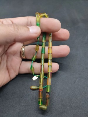 İskeçe Tesbih Mustafa Uysal Usta Eseri̇ Bi̇lek Boy Ok Gi̇bi̇ Kesme Ateş-I Kehri̇bar