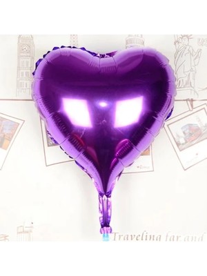 İlk El Grup Ieg™ Kalp Uçan Balon Folyo Mor 80 cm 32 Inç