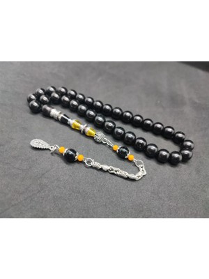 İskeçe Tesbih Şevket Alkan Usta Eseri̇ Gümüş Nakkaş  Rus Oltu