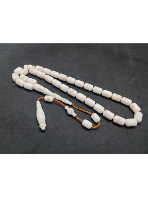 İskeçe Tesbih Yusuf Erden Usta Işi̇ Imzalı Halkalı Imame Cori̇an Mermer