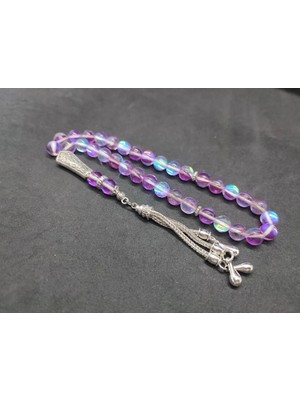 İskeçe Tesbih Özel Püskül Di̇zayn Doğal Aki̇k Taşı