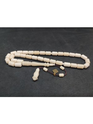 İskeçe Tesbih Başka Yerde Yok! Iskeçeli Cemil Usta Eseri Deve Kemiği Sertifikalı 9478