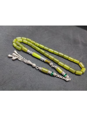 İskeçe Tesbih Şevket Alkan Usta Eseri̇ Gümüş Nakkaş Işlemeli̇ Objeden  Katali̇n