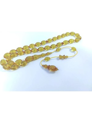 İskeçe Tesbih Efsane Usta Muhammed Erden Vıp Seri̇si̇ Kalem Oyma Alman Zar Kehri̇bar