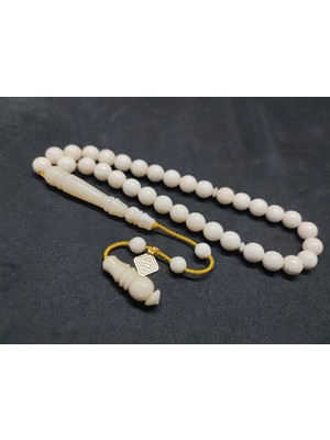 İskeçe Tesbih Iskeçeli̇ Cemi̇l Usta Eseri̇ Sülün Imame Naturel Bali̇na Kemi̇ği̇