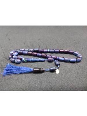 İskeçe Tesbih Uğur Şener Usta Eseri El Boy Çift Zımpara Çift Cilalı Sıkma Kehribar Sertifikalı 9524