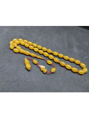 İskeçe Tesbih Mehmet Mercan Usta Eseri̇ Çi̇ft Kat Ci̇lalı Alman Sıkma Kehri̇bar