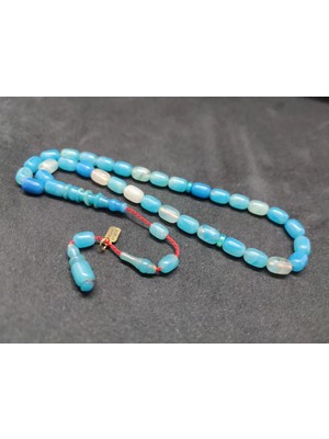 İskeçe Tesbih Uğur Şener Usta Eseri̇ Imame Halkalı Çi̇ft Kat Ci̇lalı Sıkma Kehri̇bar