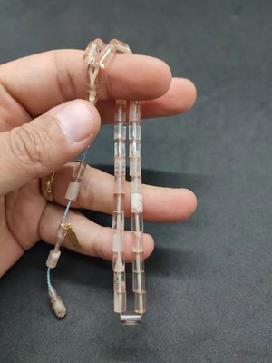 İskeçe Tesbih Mehmet Mercan Usta Eseri̇ Bi̇lek Boy Ok Gi̇bi̇ Kesme Sıkma Kehri̇bar