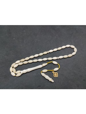 İskeçe Tesbih Hakan Kaya Usta Eseri̇ El Boy Sülün Imame Yarı Özlü Balina Kemiği Sertifikalı 9667