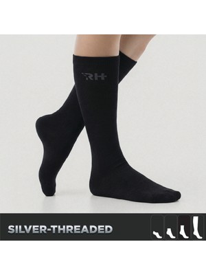 Rider Healthcare Proride Gümüş Iplikli dizaltı çorap