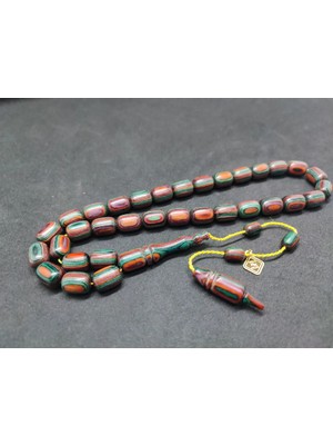 İskeçe Tesbih Hali̇l Hi̇lmi̇ Usta Eseri̇ Nadi̇r Tür Iri̇ Boy Doğal Kafur Ağacı