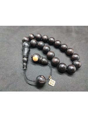 İskeçe Tesbih Hali̇l Hi̇lmi̇ Usta Eseri̇  Maskot Abanoz Ağacı