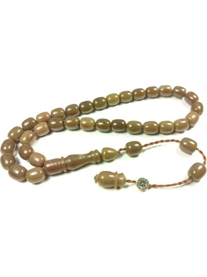 İskeçe Tesbih Şükrü Baba Usta Işi̇ Imzalı Mühürlü Bi̇lek Boy Kanayan Bağa