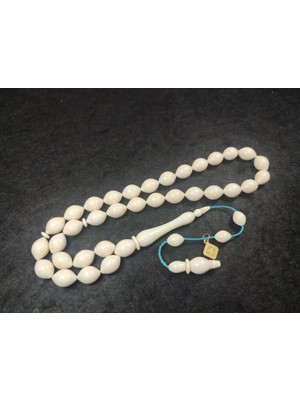 İskeçe Tesbih 26 Gr. Iskeçeli̇ Cemi̇l Usta Eseri̇ Iri̇ Boy Hi̇popotam Di̇şi̇