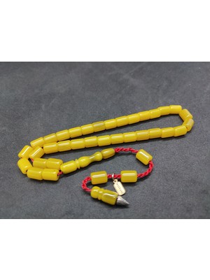 İskeçe Tesbih Hayyani Usta Eseri Çift Zımpara Çift Cilalı Sıkma Kehribar Sertifikalı 9540