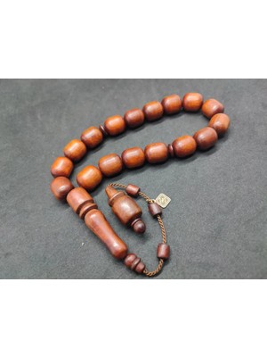 İskeçe Tesbih Hali̇l Hi̇lmi̇ Usta Eseri̇ Kolleksi̇yonluk Yerli̇ Ağaç Grubu Kokulu Maskot Keçi̇boynuzu