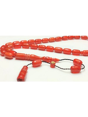 İskeçe Tesbih Mehmet Sancaktar Usta Işi̇ Imzalı Mühürlü  Model Sıkma Kehri̇bar