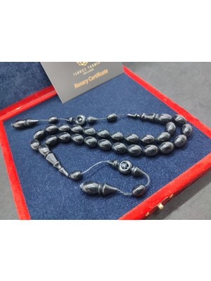 İskeçe Tesbih Abdullah Günay Usta Eseri̇ Vıp Kutulu 33 Gr. Zaza Model Has Erzurum Oltu Sertifikalı 9647