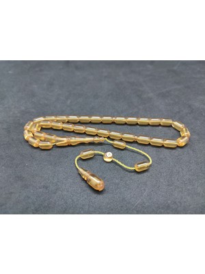 İskeçe Tesbih Muhammed Tacir Usta Eseri Yemen Zar Kehribar Sertifikalı 9743