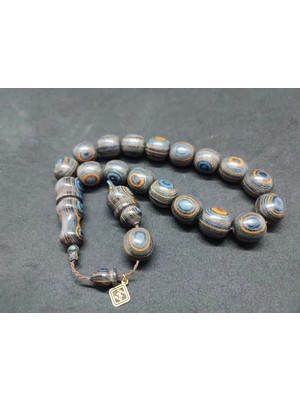 İskeçe Tesbih Hali̇l Hi̇lmi̇ Usta Eseri̇ Nadi̇r Tür Iri̇ Boy Maskot Doğal Kafur Ağacı