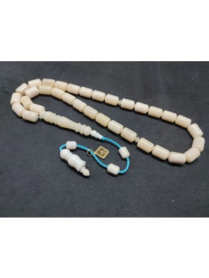 İskeçe Tesbih Iskeçeli̇ Cemi̇l Usta Eseri̇ Sülün Imame Naturel Bali̇na Kemi̇ği̇