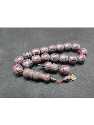 İskeçe Tesbih Hali̇l Hi̇lmi̇ Usta Eseri̇ Nadi̇r Tür Iri̇ Boy Maskot Doğal Kafur Ağacı