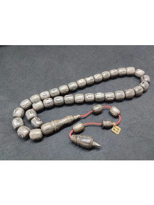 İskeçe Tesbih Hali̇l Hi̇lmi̇ Usta Eseri̇ Nadi̇r Tür Büyük Boy Doğal Kafur Ağacı