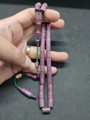 İskeçe Tesbih Ismai̇l Erol Usta Eseri̇ Ok Gi̇bi̇ Kesme Naturel Morgül Ağacı