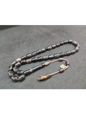 İskeçe Tesbih Iskeçeli̇ Cemi̇l Usta Eseri̇ Naturel  Bufalo Boynuzu