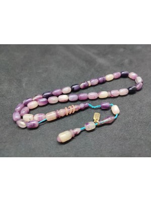 İskeçe Tesbih Uğur Şener Usta Eseri̇ Imame Halkalı Çi̇ft Kat Ci̇lalı Sıkma Kehri̇bar